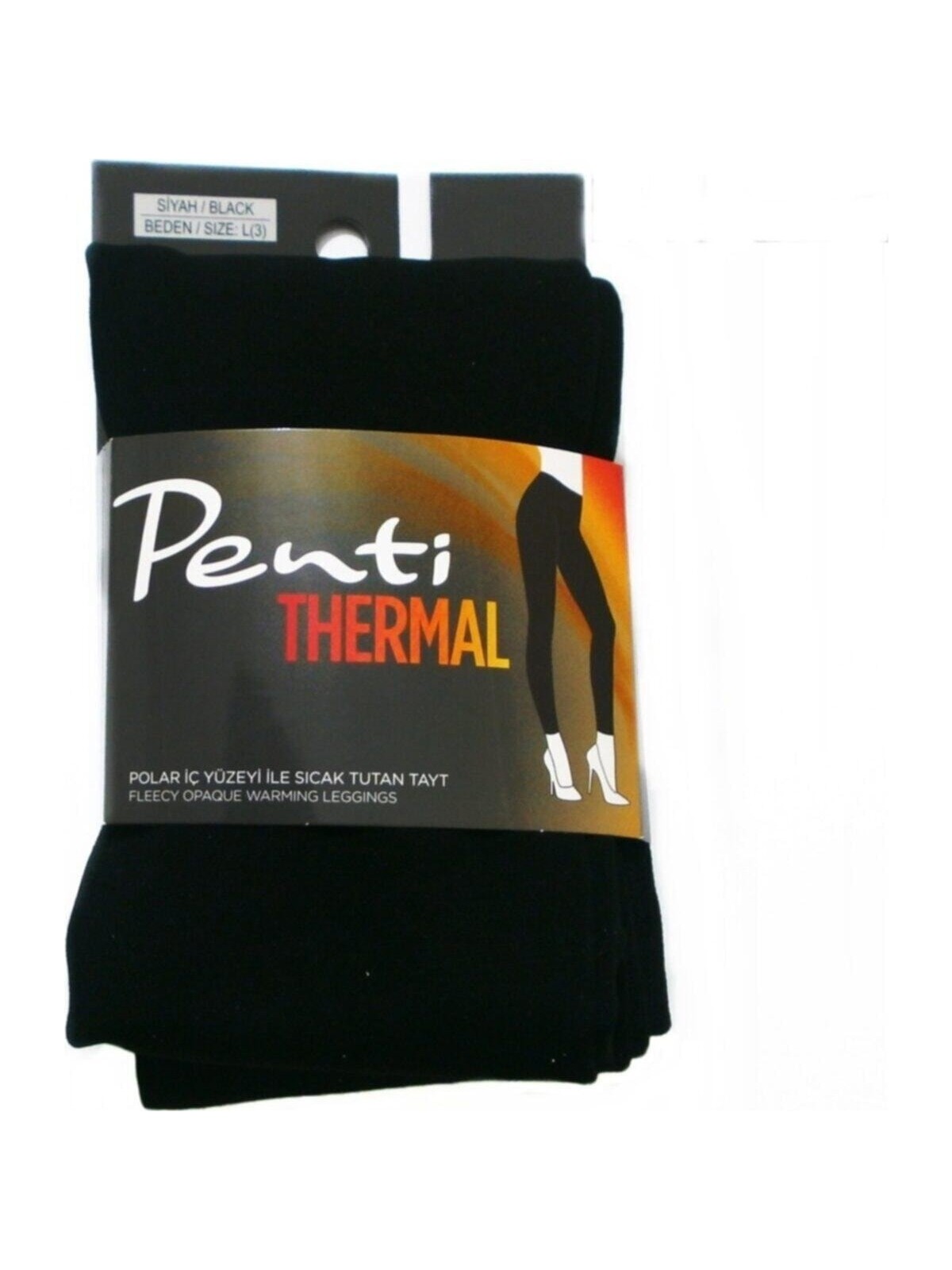 Penti Termal Tayt XL Beden Siyah Renk Polar İç Yüzeyi İle Sıcak Tutan Kadın Tayt