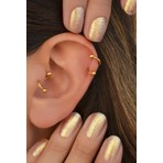 Sacce Scarves & Accessories Kıvrımlı Çelik Spiral Piercing 6 mm Gold Kıkırdak için Kadın Kullanıcılar