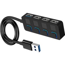 Sürücü Için Genişletilmiş Kablolu 4 Bağlantı Noktası USB 3.0 Hub