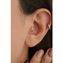 Sacce Scarves & Accessories Mini Kalpli Halka Tragus Piercing Helix Kıkırdak