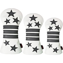 ST Decor Golf Cover Anti-Cratch Slip Olmayan Sürücüler Headcover Club Kapakları 3 Adet (Yurt Dışından)