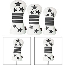 ST Decor Golf Cover Anti-Cratch Slip Olmayan Sürücüler Headcover Club Kapakları 3 Adet (Yurt Dışından)