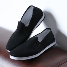 ST Decor Pamuklu Kumaş Ayakkabı Loafer Siyah 42 (Yurt Dışından)