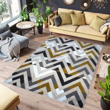 Rovigo Home Dijital Baskı Yıkanabilir Kaymaz Taban Salon Halısı RVG0542