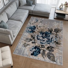 Rovigo Home Dijital Baskı Yıkanabilir Kaymaz Taban Salon Halısı RVG0556