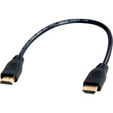 Wozlo HDMI To HDMI 30CM Kısa HDMI Kablo Altın Uçlu Full Hd 3D LCD LED Ps3 Uydu Receiver