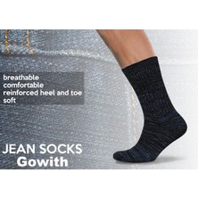 Pallmali - Outdoor Kot Desenli Jeans Pamuklu 3 Çift Erkek Çorap 6019
