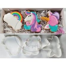 Bi'şeyler Sepeti Unicorn 3'lü Set Kurabiye Kalıbı