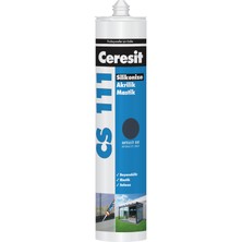 Ceresit Cs 111 Silikonize Akrilik Mastik Antrasit Gri 240 ml