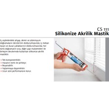 Ceresit Cs 111 Silikonize Akrilik Mastik Antrasit Gri 240 ml