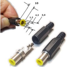 OEM Dc Adaptör Fiş Ucu Samsung 5 x 3 5 x 9 5 mm C/ Pin (2 Adet)