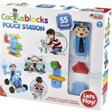 Top Rock Store Kaktüs Blocks 55 Parça Polis Istasyonu Eğitici Öğretici Oyuncak