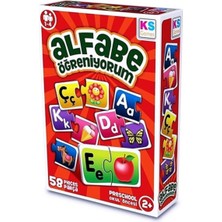 Top Rock Store Çocuk Alfabe Öğreniyorum 58 Parça Puzzle