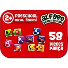 Top Rock Store Çocuk Alfabe Öğreniyorum 58 Parça Puzzle