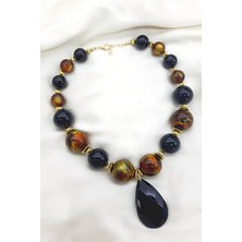 Petek Aksesuar Özel Tasarım Kemik Damla Kolye