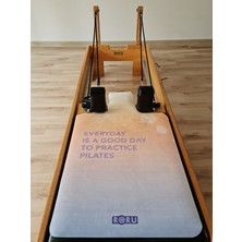 Roru Concept Moon Serisi Kaydırmaz Reformer Pilates Egzersiz Matı, 101 x 58 cm, 1 mm, Doğal Kauçuk, Lila