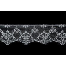 Nazarone Organze Güpür 9121 9mt-Beyaz