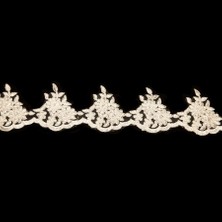 Nazarone Fransız Dantel E-1328 13,5mt-Krem