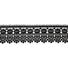 Nazarone Güpür 2229 9mt-Siyah