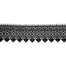 Nazarone Güpür 2216 9mt-Siyah