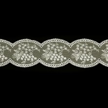 Nazarone Tül Güpür 8084 9mt-Krem