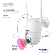 Avenır AV-380 Speed Dome Ip Kamera Motorlu + 1080P Ptz 2 Mp Dış Mekan Ip Kamera 