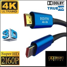 Seenergy HDMI Kablo 1.5 Metre 4K Ultra Hd 3D 30HZ 2160P 24K Altın Kaplama Hdtv HDMI Kablo Eenergy SE-015M4K