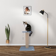 Nuis Çıtır 65 cm Kalın Sütunlu L Kedi Tırmalama Direği - GRİ