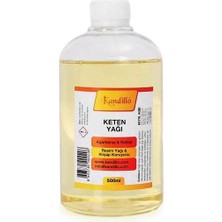 Kandillo Ağartılmış Keten Yağı 500 Ml. Rafine Resim Yağı Linseed Oil Bleached