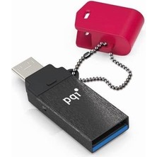 PQI Flash Bellek 64GB USB Bellek 3.0 USB 301 Otg Connect Pqı