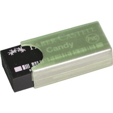 Faber-Castell Faber Castell Candy Yeşil Kılıflı Siyah Silgi