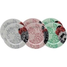 Porland 6 Parça Servis Tabağı Kaplan-Panda-Zebra