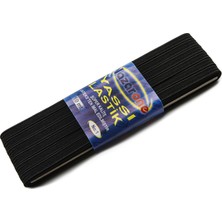 Yassı Lastik No:1 10 mt Siyah