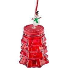 Karaca New Year Yılbaşı Tree Kapaklı Kırmızı Kupa 550 ml