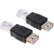 Beloving 2pcs USB A Tip A Kadından Erkek Ağ Soketi Fiş Adaptörü (Yurt Dışından)