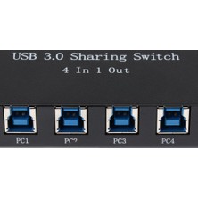 Beloving Usb3.0 Paylaşım Anahtarı Seçicileri Kvm 4 Bağlantı Noktası Seçici Hub Için (Yurt Dışından)