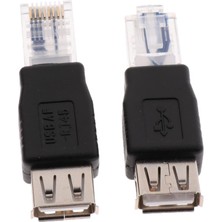 Beloving 2pcs USB A Tip A Kadından Erkek Ağ Soketi Fiş Adaptörü (Yurt Dışından)