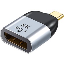 Beloving Yüzey Için Taşınabilir USB C Erkek Ila Adaptör 8k 60Hz (Yurt Dışından)