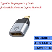 Beloving Yüzey Için Taşınabilir USB C Erkek Ila Adaptör 8k 60Hz (Yurt Dışından)