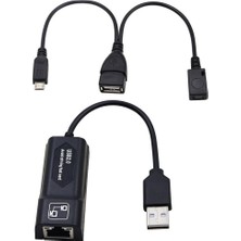 Beloving USB 2.0 ve Micro USB Ile RJ45 8P8C Adaptörü, Ağ Dönüştürücü (Yurt Dışından)