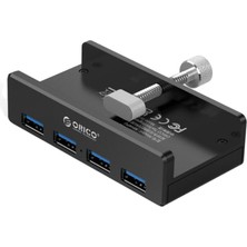 Beloving Taşınabilir Alüminyum 4 Bağlantı Noktası USB 3.0 Hub Ayrıştırıcı Klips Tipi Bilgisayar Dizüstü Bilgisayar (Yurt Dışından)