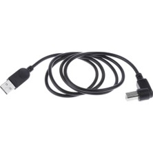 Beloving Usb2.0 Erkek -B Tip 90 ° Aşağı Açı Adaptör Şarj Kablo Kablosu Kablosu (Yurt Dışından)