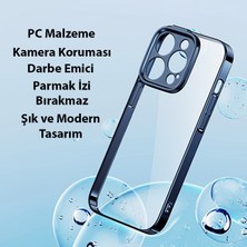 Baseus Glitter iPhone 14 Pro 6.1 Renkli Kenar Silikon Kılıf + Tempered Ekran Koruyucu Set