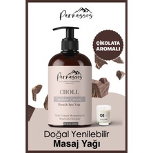 Parnassos Çilek Özlü + Vanilyalı + Çikolata Aroma Duyusal Yenilebilir Aromaterapi Masaj Yağları Seti 300 ml