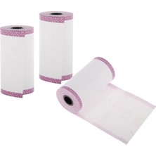 Beloving 3pcs Etiket Cebi Için Kağıt Renk Kenarı 57X30MM Termal Rulosu (Yurt Dışından)