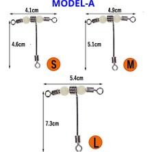 MSO Teknoloji Olta Balıkçılık Paslanmaz Çelik Fosforlu T Fırdöndü (Mod-A)