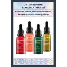 Cosmogenesis Labs Cilt Arındırıcı Aydınlatıcı 4'lü Set - Vitamin C Serum Peeling Etkili Leke Karşıtı Sıkılaştırıcı