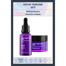 Cosmogenesis Labs Canlandırıcı Onarıcı Sıkılaştırıcı Retinol Serum 30ML + A Vitamini Maske 50ML  Set