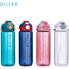 Diller Bee Diller Tritan Pipetli Su Matarası 780ML Pembe