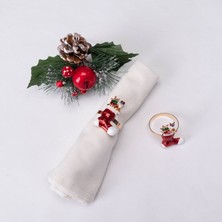 Karaca Home New Year Yeni Yıl Socks 2'li Peçete Yüzüğü